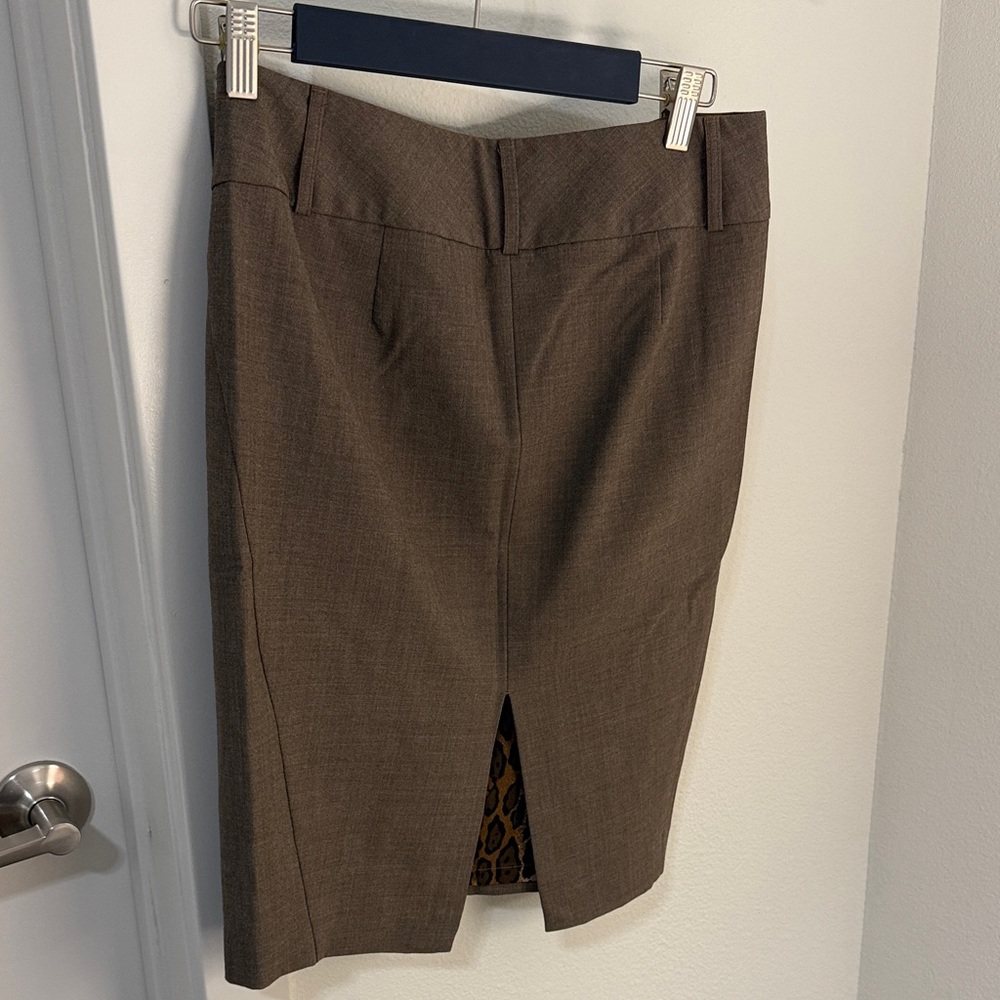 Express Brown Pencil Skirt - Picture 3 of 3